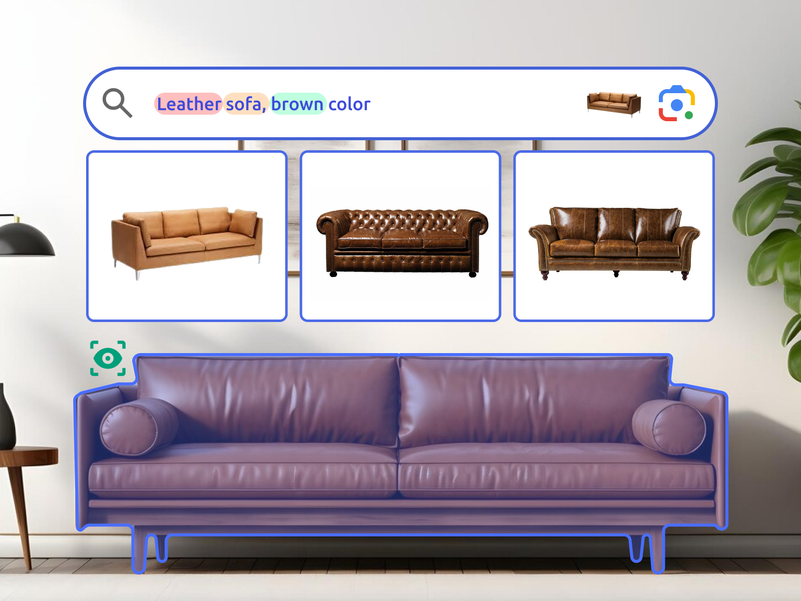 Search by image or text